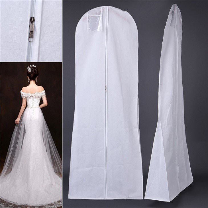 white non woven wedding storage bag
