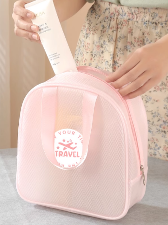 Eva Travel Cosmetic Bag Kantung Pemisahan Kering dan Basah